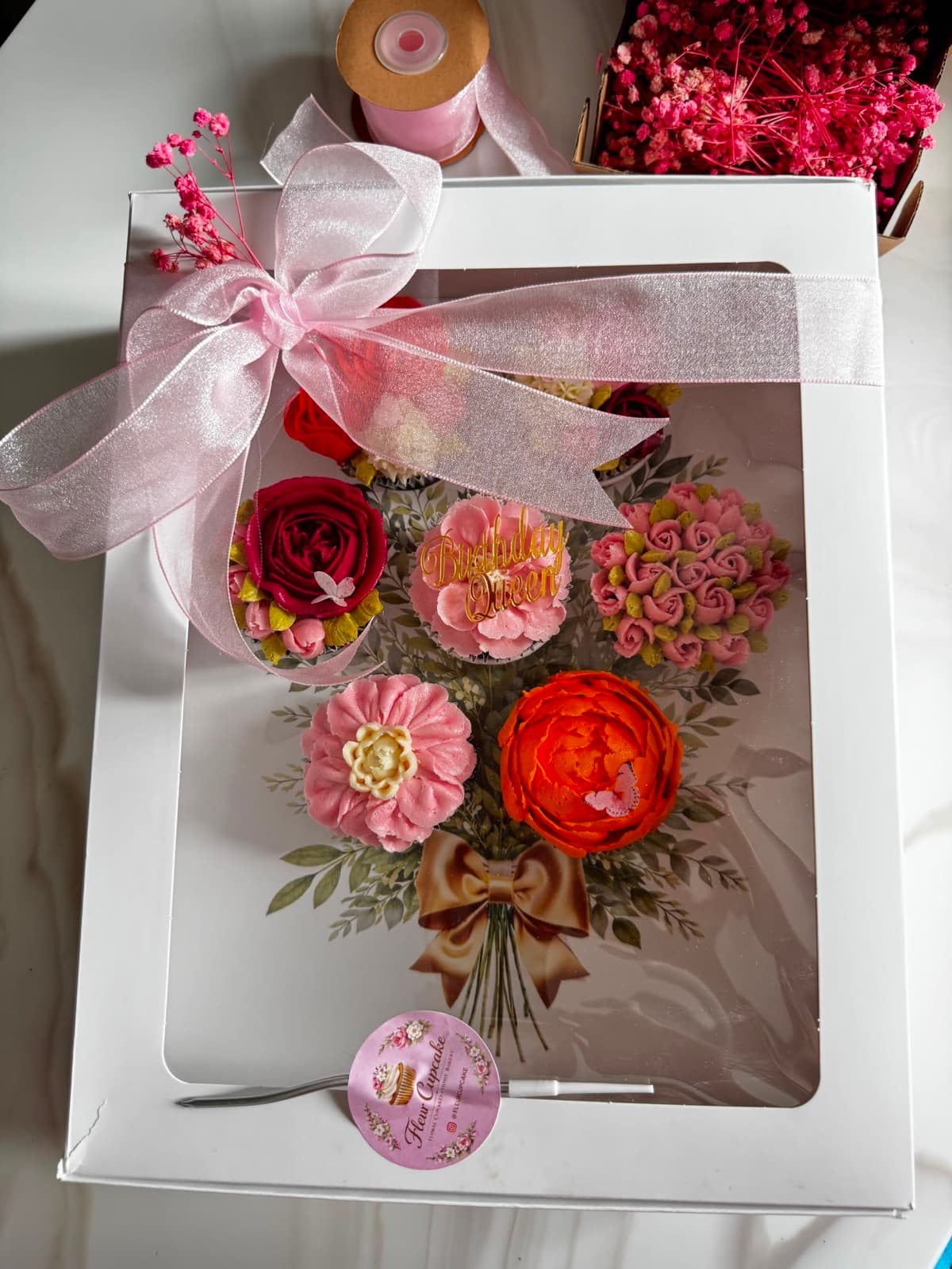 7'li Cupcake Kutusu